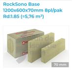 Rockwool Rocksono Steenwol 70mm bijna 4 verpakkingen, Doe-het-zelf en Verbouw, Isolatie en Afdichting, Ophalen, 4 tot 8 cm, Nieuw