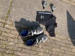 Racefiets schoenen maat 47 met pedalen en overschoenen, Gebruikt, Heren, Schoenen, Overige maten