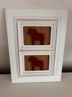 Dalarna Paardjes in Lijst - Zweeds Design, Ophalen of Verzenden, Gebruikt