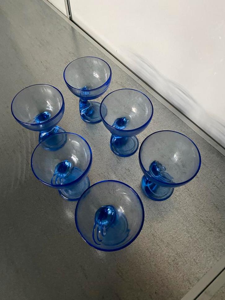 Joe Colombo Ijs Coupes - Set van 6, Antiek en Kunst, Antiek | Glas en Kristal, Ophalen