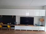 Besta kastjes met hoogglans witte fronten, Huis en Inrichting, Ophalen, Zo goed als nieuw, Minder dan 100 cm, Ikea