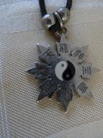 kettinghanger werpster Yin Yang ketting ninja shaolin, Ophalen of Verzenden, Zo goed als nieuw, Zilver, Overige materialen