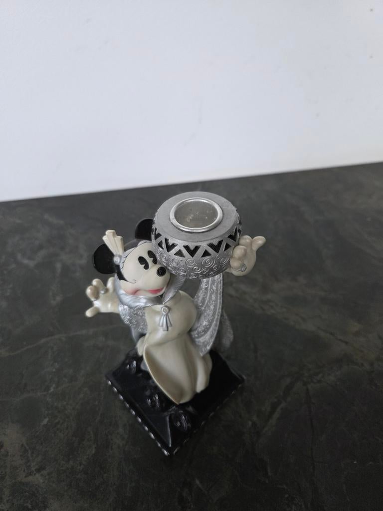 Disney kandelaars zwart-wit-zilver., Verzamelen, Ophalen of Verzenden, Zo goed als nieuw, Beeldje of Figuurtje
