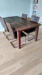 Te koop: eettafel 200 x 100, Ophalen, Gebruikt, Eikenhout, 200 cm of meer