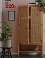 Houten kast met rotan deuren nieuwprijs €220 nu €120,-, Huis en Inrichting, Ophalen of Verzenden, Zo goed als nieuw, Scandinavisch