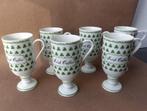 Irish Coffee bekers glazen vintage porselein shamrock decor, Huis en Inrichting, Keuken | Servies, Gebruikt, Ophalen of Verzenden