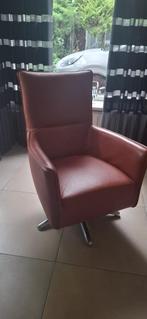 Lederen stoel te koop, Huis en Inrichting, Stoelen, Ophalen, Bruin, Leer, Zo goed als nieuw