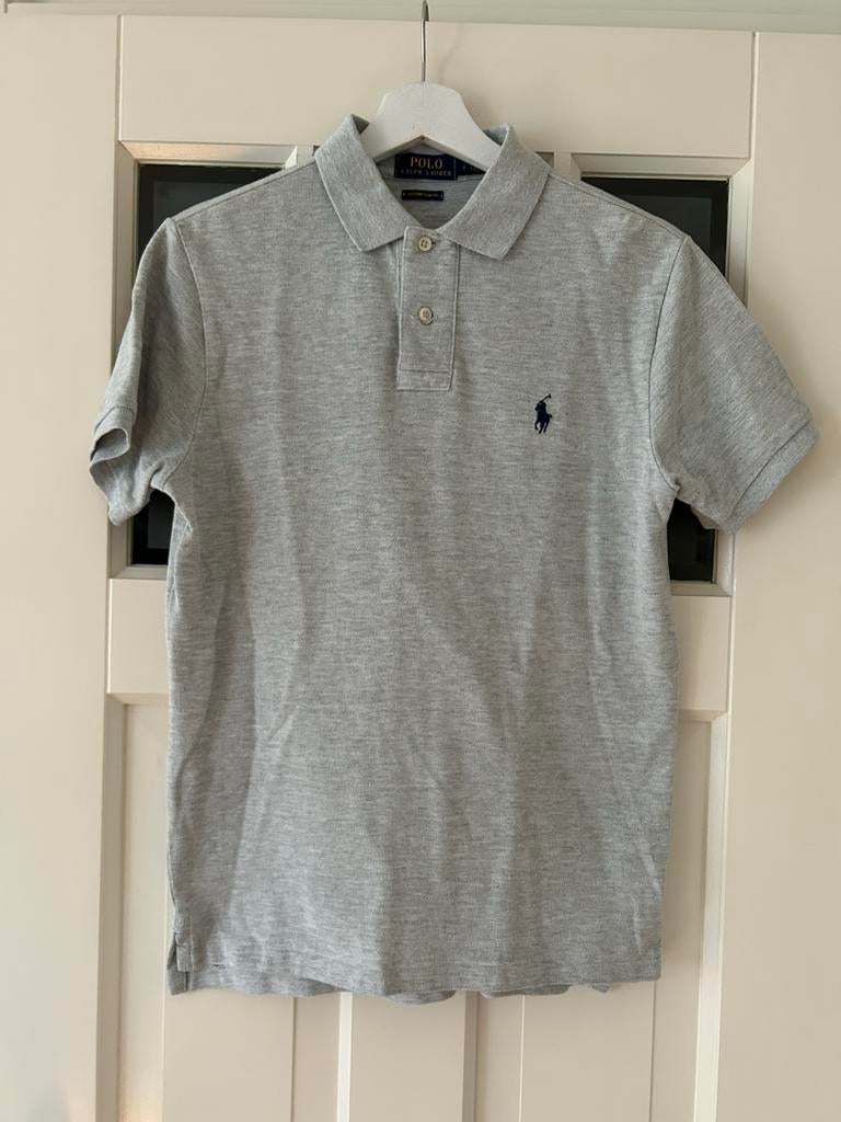 Ralph Lauren Polo - Lichtgrijs - Slim Fit - Maat S, Ophalen of Verzenden, Zo goed als nieuw, Maat 46 (S) of kleiner, Grijs