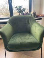 Lucie armchair (Madedotcom) Olive Green Velvet, Velvet Armchair, Minder dan 150 cm, 75 tot 100 cm, Zo goed als nieuw