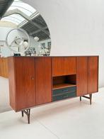 Vintage Design Van Pelt Belgium 1950’s Teak highboard, Huis en Inrichting, Kasten | Dressoirs, Ophalen, Mid century modern vintage design scandinavisch