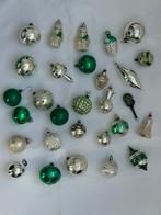 Lotje oude glazen kerstballen kerstversiering, Diversen, Kerst, Ophalen of Verzenden, Zo goed als nieuw