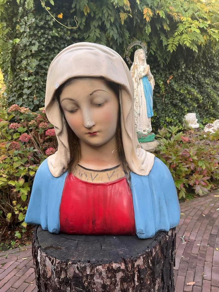Oud Frans Mariabeeld ❤️ Maria Borstbeeld, Antiek en Kunst, Antiek | Religie, Ophalen of Verzenden