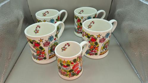 5x Blond Amsterdam specials kerstmokken (0,5l), Huis en Inrichting, Keuken | Servies, Zo goed als nieuw, Kop(pen) en/of Schotel(s)