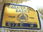 SWEATER HOUSE🧐 Aran- style kabel gebreide coltrui, Kleding | Heren, Verzenden, Zo goed als nieuw, Beige, Sweater House