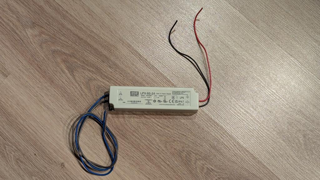Mean Well MW LPV-60-24 24V, 2.5A voeding, Ophalen of Verzenden, Nieuw