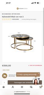 Richmond blair salontafel te koop, Zo goed als nieuw, Minder dan 50 cm, Rechthoekig, 50 tot 100 cm