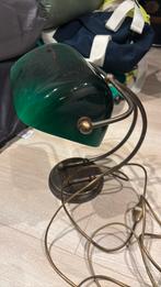 Bankierslamp groen, Huis en Inrichting, Lampen | Tafellampen, Ophalen of Verzenden, Zo goed als nieuw, Minder dan 50 cm