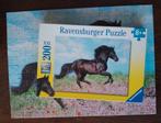 Ravensburger 128037 XXL 200 puzzel zwart paard, Ophalen of Verzenden, Meer dan 50 stukjes, Zo goed als nieuw, 6 jaar of ouder