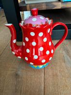Vrolijke Oilily theepot rood met witte stippen :), Huis en Inrichting, Keuken | Servies, Ophalen, Overige typen, Zo goed als nieuw