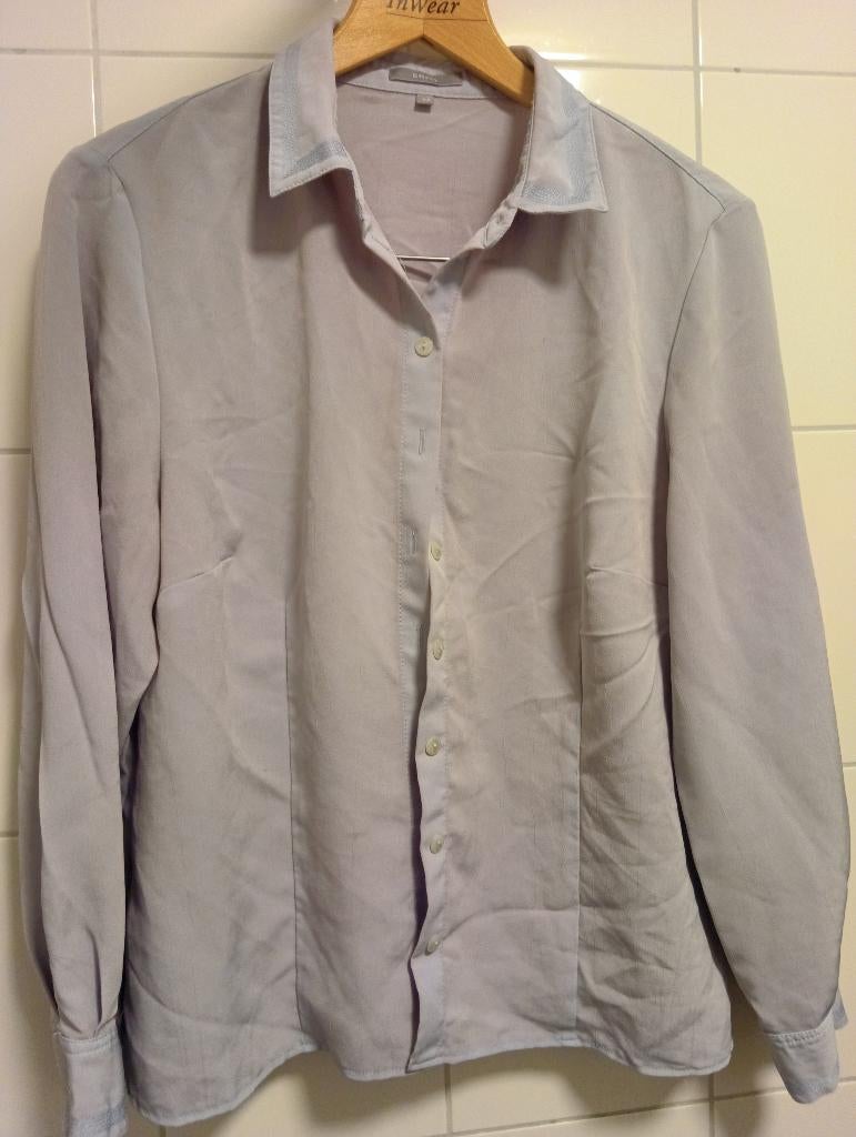Prachtige Erfo Dames Blouse - Maat 44 - Grijsblauw, Blauw, Maat 42/44 (L), Peak Performance, Ophalen of Verzenden