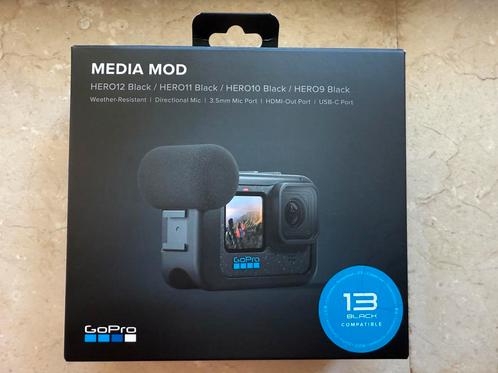 GoPro Media Mod HERO 13/12/11/10 Black - Nieuw!, Audio, Tv en Foto, Actiecamera's, Nieuw, GoPro, Ophalen of Verzenden