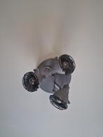 Plafondlamp met 3 lampen, Ophalen, Zo goed als nieuw, Metaal, Industrieel