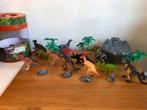 Dinosaurus plastic dino’s 13 stuk set incl opbergbak, Ophalen of Verzenden, Zo goed als nieuw