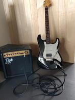 Stratocaster elektrische gitaar, versterker en meer., Muziek en Instrumenten, Snaarinstrumenten | Gitaren | Elektrisch, Ophalen