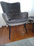 Fauteuil en Hocker, Huis en Inrichting, Fauteuils, Ophalen, Zo goed als nieuw