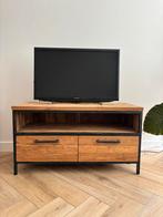 Tv meubel teak 100cm, Ophalen, 25 tot 50 cm, Minder dan 100 cm