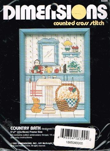 Cado dimensions borduurpakket, country bath beschikbaar voor biedingen