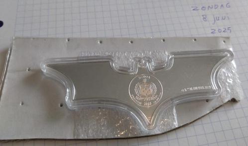 Zilver 1 oz munt - Samoa 2022 - Batman Batarang DC Comics, Postzegels en Munten, Edelmetalen en Baren, Zilver, Ophalen