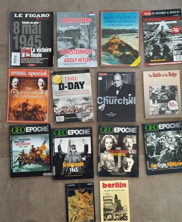 Magazines/boeken (14) over WO II beschikbaar voor biedingen
