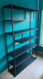 Stijlvolle metalen vakkenkast, Ophalen, Met plank(en), Gebruikt, 100 tot 150 cm