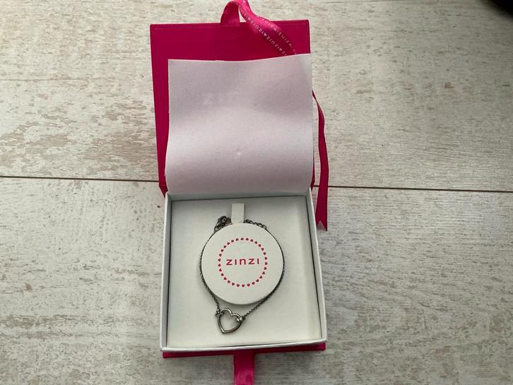 Zinzi Zilveren Armband met Hartje, Sieraden, Tassen en Uiterlijk, Armbanden, Zo goed als nieuw, Zilver, Ophalen of Verzenden