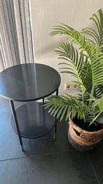 Bijzettafel, Ophalen, Rond, Hout, Minder dan 55 cm