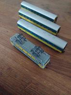 Piko trafo locomotief 3 wagons rails, Ophalen, Gebruikt, Gelijkstroom, Piko