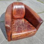 Aviator fauteuil cognac/ cigar brown + GRATIS BEZORGING, Gebruikt, Leer, Ophalen of Verzenden, Aviator