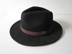 Hatland hoed, zwart, 100% wol, maat S, Kleding | Heren, Hoeden en Petten, Ophalen of Verzenden, Hoed, Zo goed als nieuw