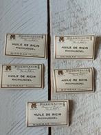 Vintage Apotheek Etiketten - Huile de Ricin, Ophalen of Verzenden