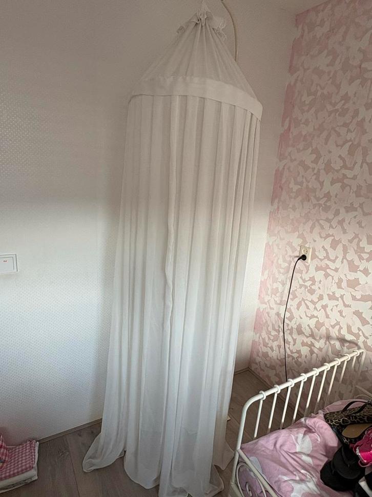 Klamboe met piekstok ophangstok. Dus geen boren!, Kinderen en Baby's, Babywiegjes en Ledikanten, Zo goed als nieuw, Overige typen