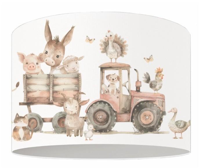 Hanglamp Kinderlamp Boerderijdieren in Tractor Designed4Kids, Kinderen en Baby's, Kinderkamer | Inrichting en Decoratie, Nieuw