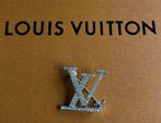 Nieuwe L V broches zilver met steentjes, Nieuw, Ophalen of Verzenden, Zilver, Zilver