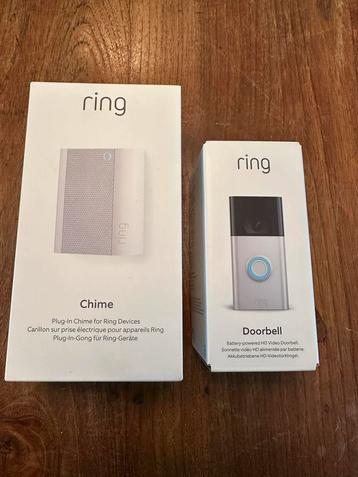 Ring Video Deurbel (2e gen) + Chime - Zo goed als nieuw! beschikbaar voor biedingen