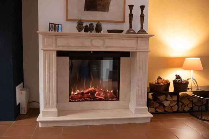 Schouw marmer in Crema Marfil, Huis en Inrichting, Haarden, Nieuw, Overige soorten, Ophalen