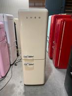 Retro Smeg Koelkast met Vriesvak - Crème, 150 tot 200 liter, 60 cm of meer, Ophalen of Verzenden, Zo goed als nieuw