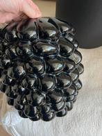 Zwarte glazen vaas, Huis en Inrichting, Woonaccessoires | Vazen, Ophalen, Zwart, Minder dan 50 cm, Glas