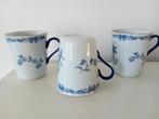 3 porseleinen hoge smalle mokken / bekers Rorstrand Ostindia, Overige typen, Ophalen of Verzenden, Zo goed als nieuw, Overige stijlen
