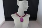 AGAAT ketting/oothanger-set, Verzenden, Nieuw, Met edelsteen