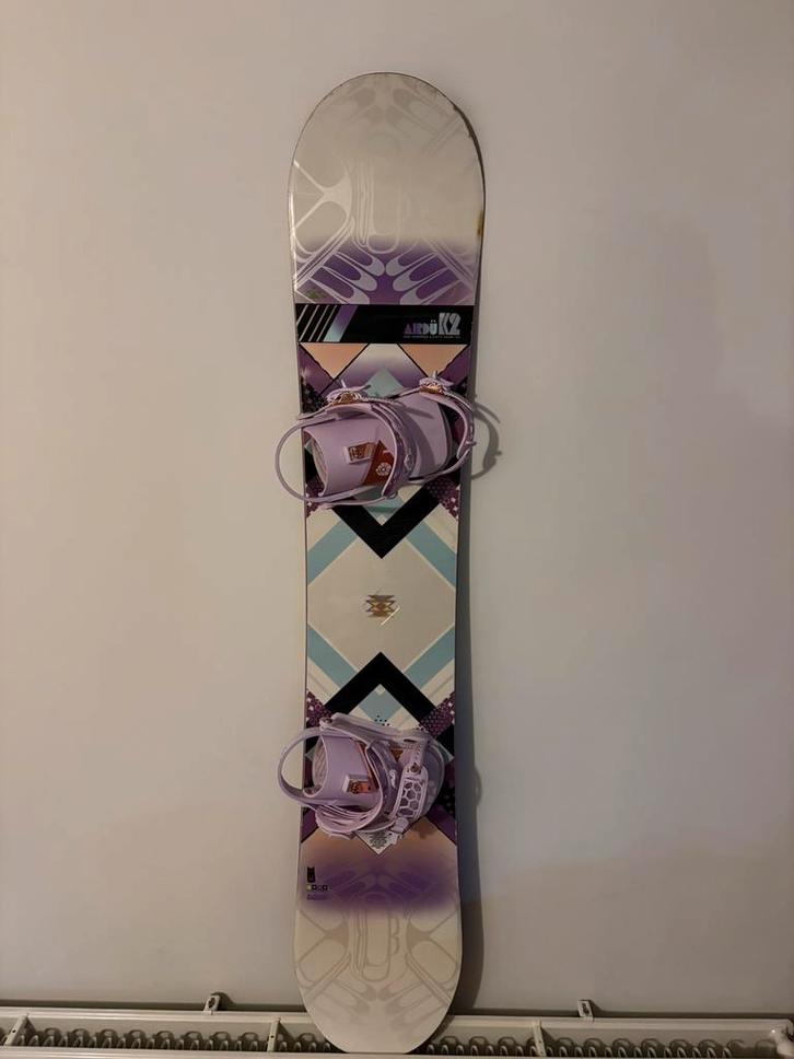 K2 snowboard met Union binding, Sport en Fitness, Snowboarden, Zo goed als nieuw, Board, Ophalen of Verzenden